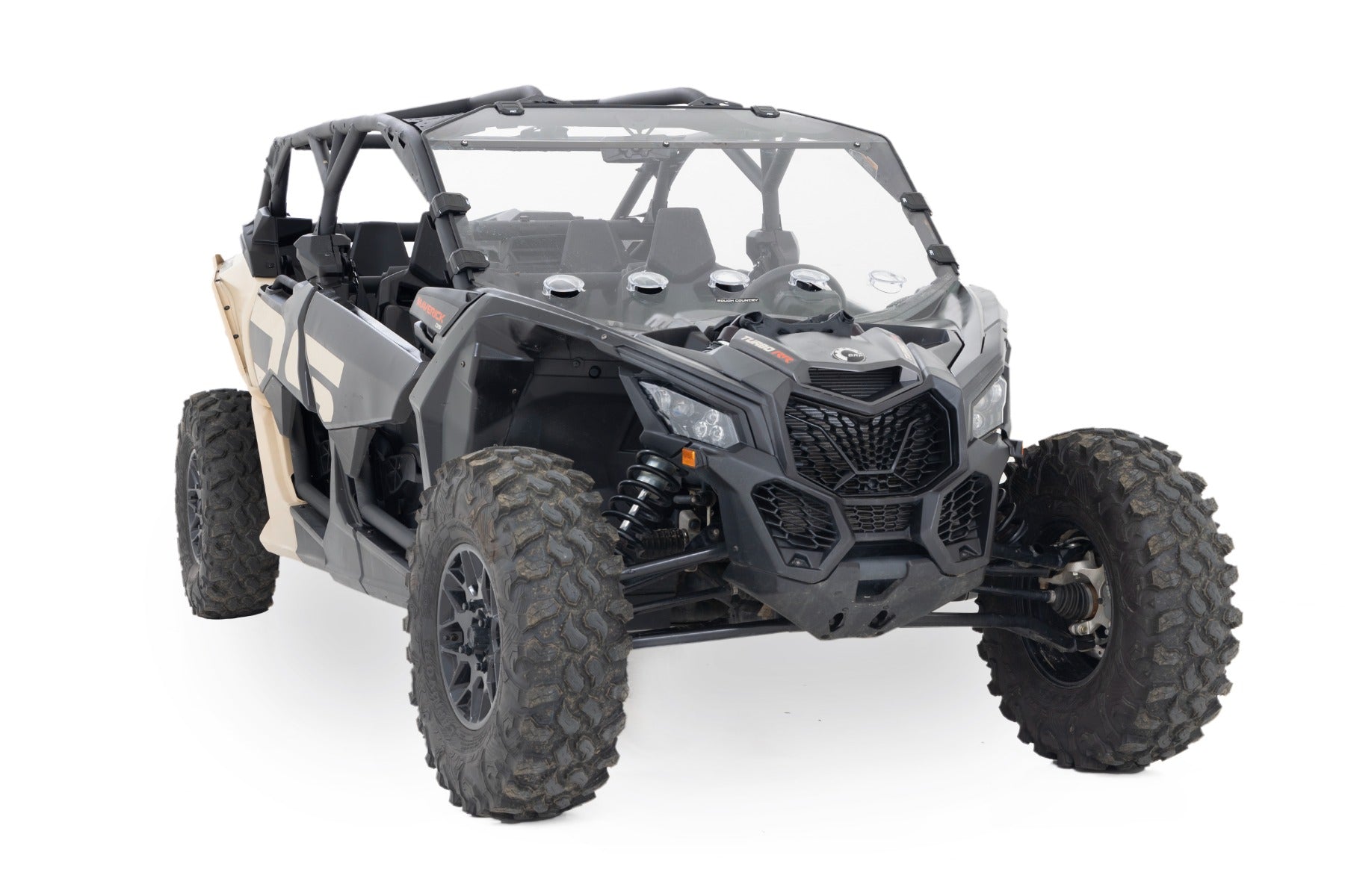 Rough Country Vented Full Windshield | Scratch Resistant | Can-Am Maverick X3 (17-22)