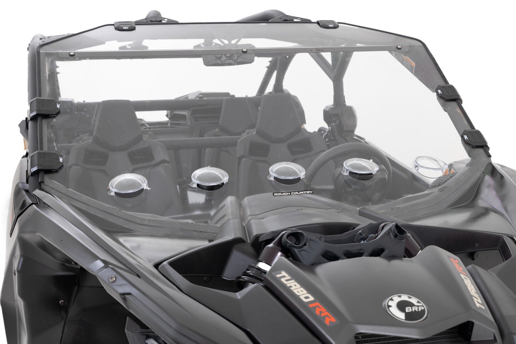 Rough Country Vented Full Windshield | Scratch Resistant | Can-Am Maverick X3 (17-22)