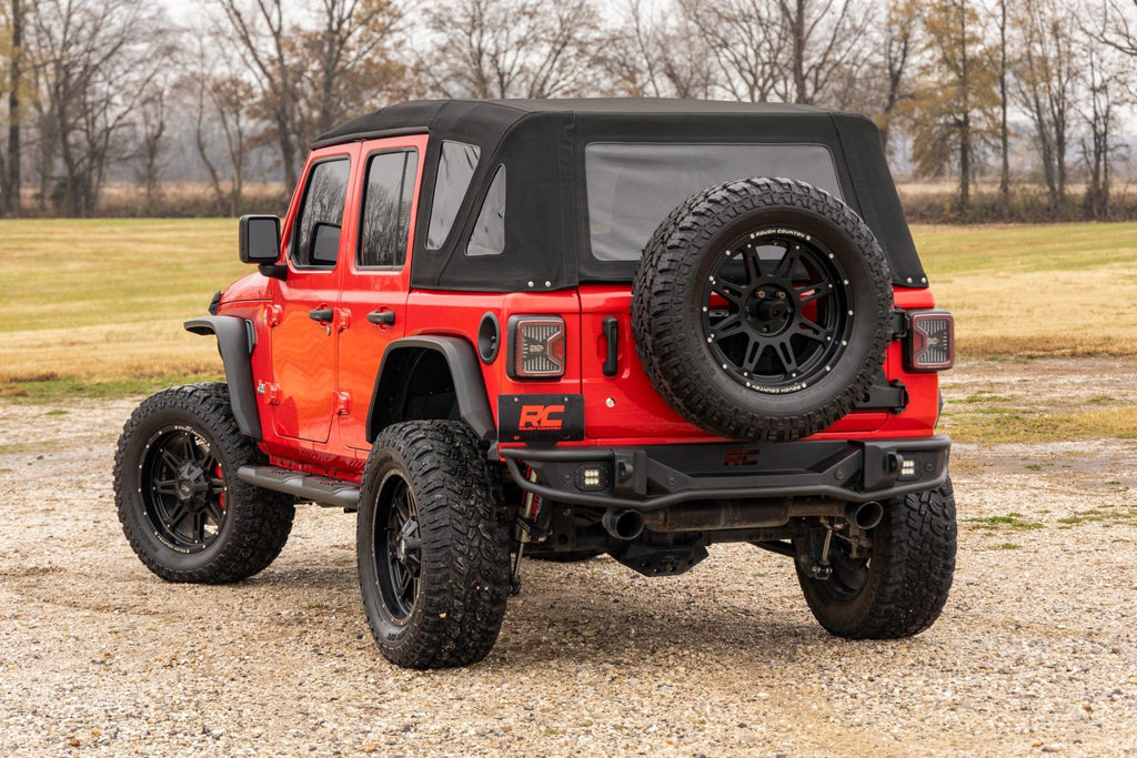 Oval Nerf Steps | 4 Door | Black | Jeep Wrangler Unlimited 4WD (2018-2025)