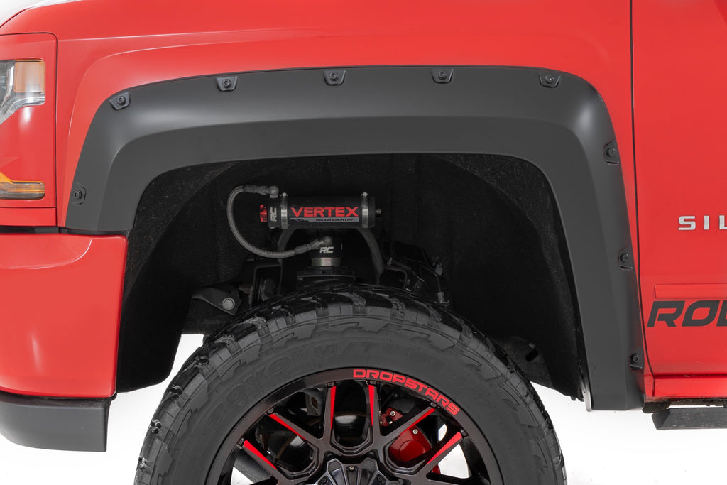 Pocket Fender Flares | 5'9" Bed | GAN Silver Ice Metallic | Chevy Silverado 1500 (14-18 & Classic)