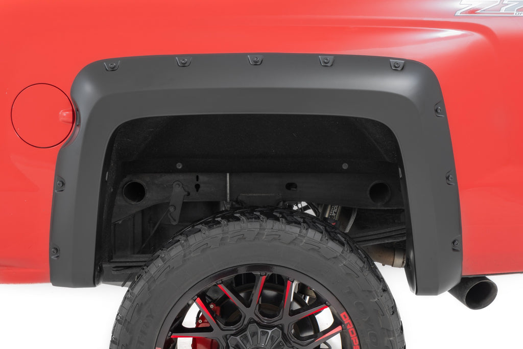 Pocket Fender Flares | 5'9" Bed | GXG Tungsten | Chevy Silverado 1500 (14-18 & Classic)