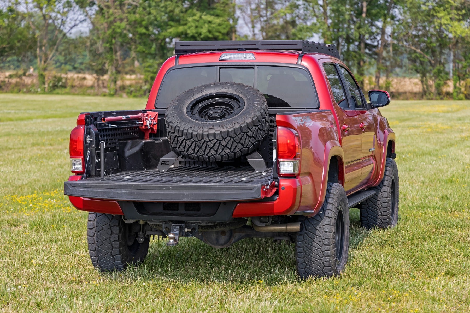 Rough Country Bed Mount Spare Tire Carrier | Toyota Tacoma 2WD/4WD (2016-2023)