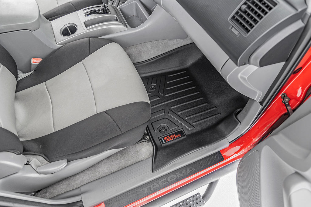 Rough Country Floor Mats | Front and Rear | Toyota Tacoma 2WD/4WD (2005-2011)
