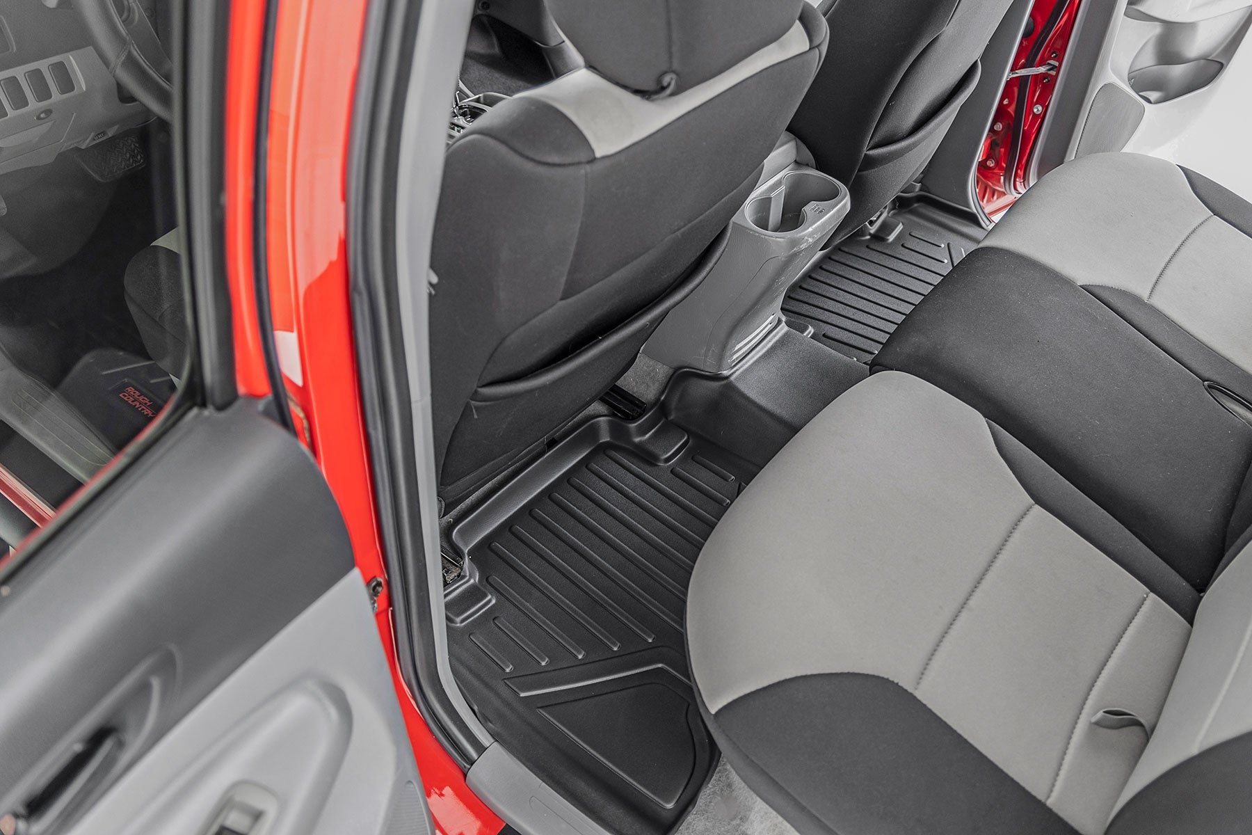 Rough Country Floor Mats | Front and Rear | Toyota Tacoma 2WD/4WD (2005-2011)