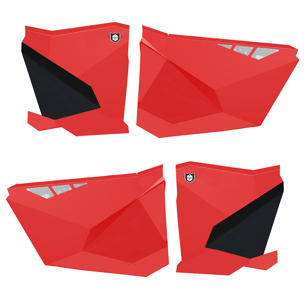 Pro Armor Traditional Half Doors Red 2020-21 Polaris Rzr Pro Xp4