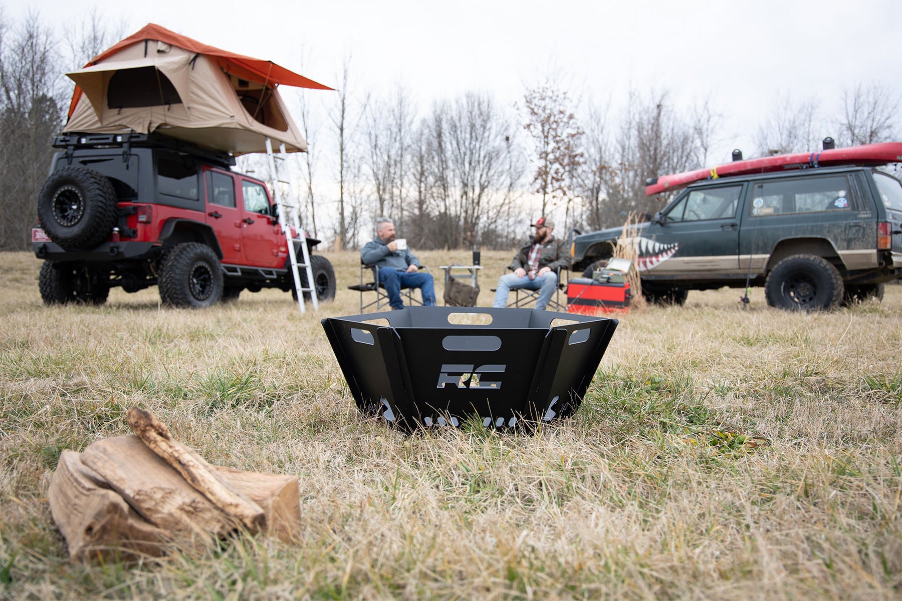 Rough Country Overland Collapsible Fire Pit w/Carry Bag