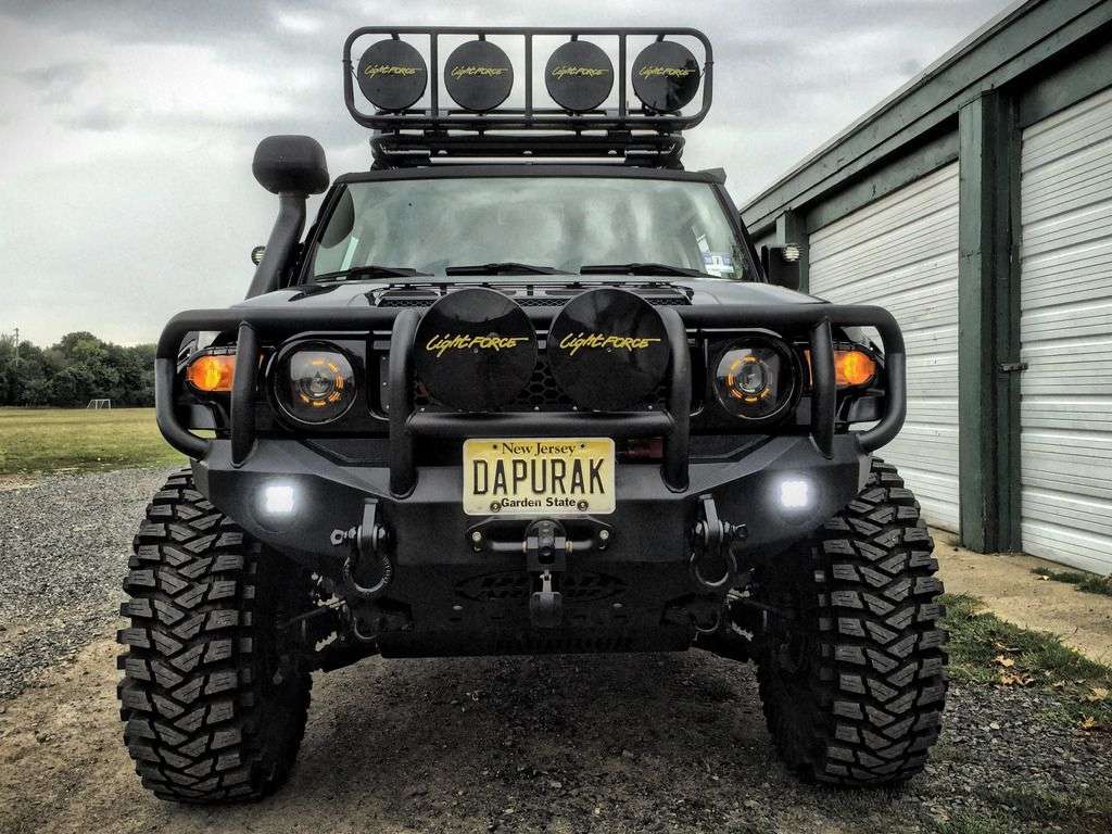 2006-2014 Toyota Fj Cruiser Stealth Front Winch Bumper Titan Ii Guard - Texture Black Warn M8000 Or 9.5Xp