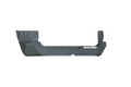 A texture black, angular Stealth Rear Non-Winch Bumper for 2007-2014 Toyota FJ Cruiser, featuring geometric patterns and white ROAD ARMOR branding on the right side, isolated on a transparent background.