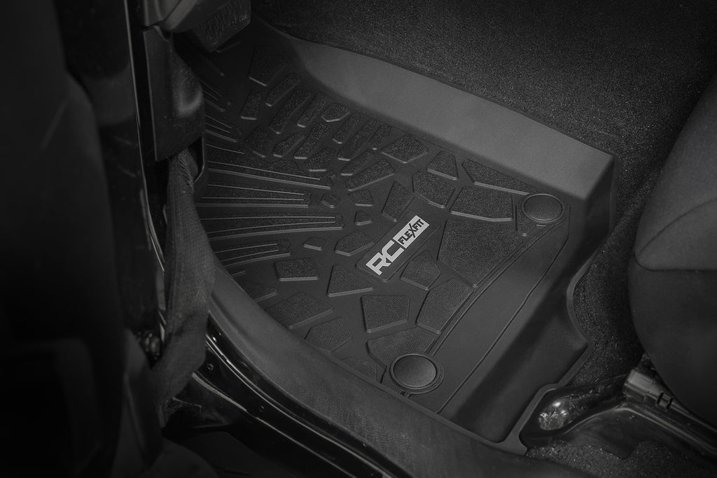 Flex Fit Floor Mats | FR & RR | 4 Door | Jeep Wrangler Unlimited 4WD (18-25)