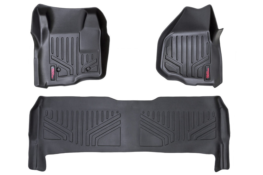 Rough Country Floor Mats | FR & RR | Depressed Pedal | Ford Super Duty (11-16)