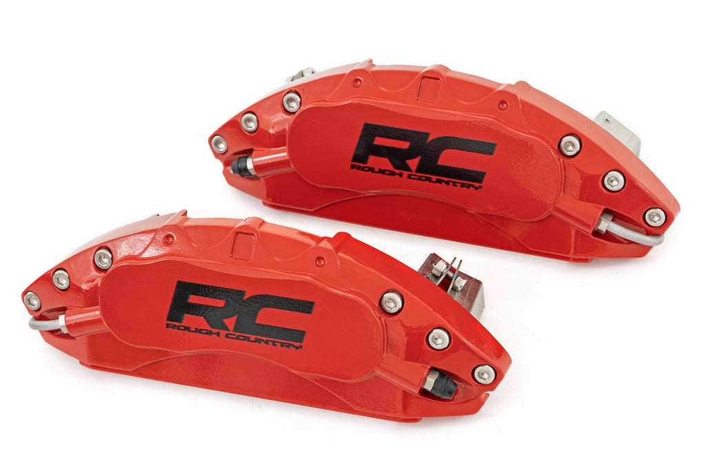 Rough Country Caliper Cover | Red | Jeep Gladiator JT/Wrangler 4XE/Wrangler JL (18-23)
