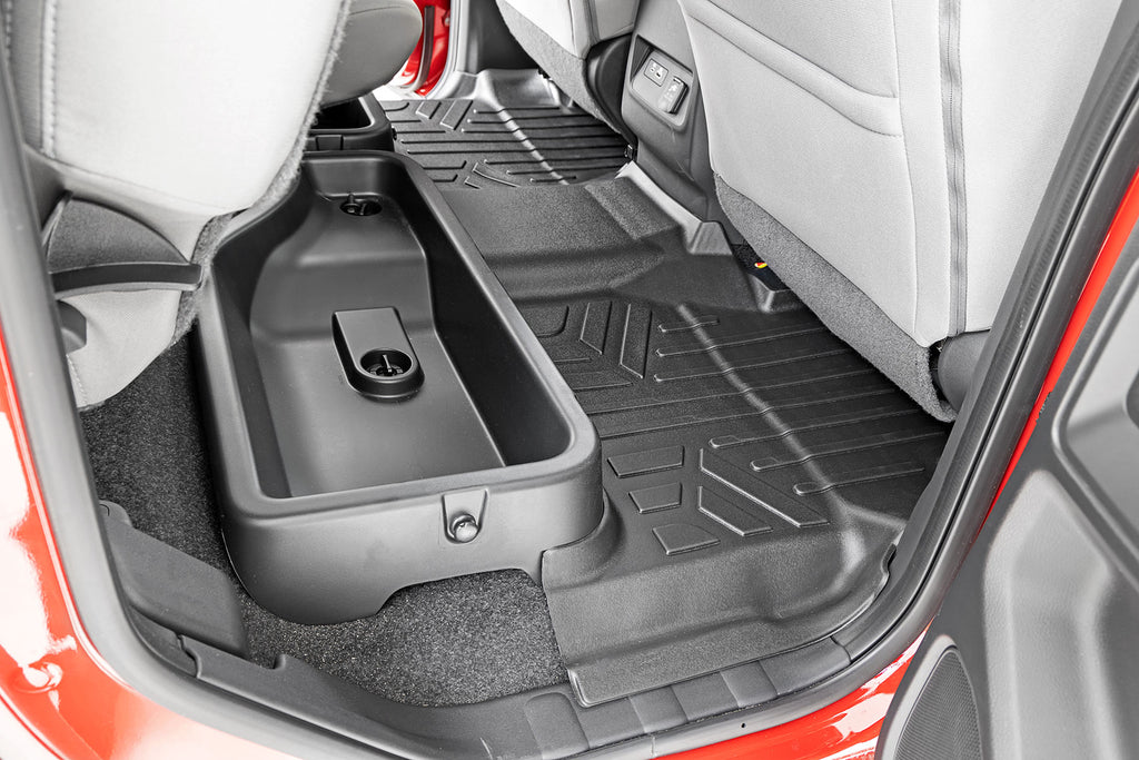 Rough Country Floor Mats | FR & RR | Crew Cab | Nissan Frontier 2WD/4WD (22-23)