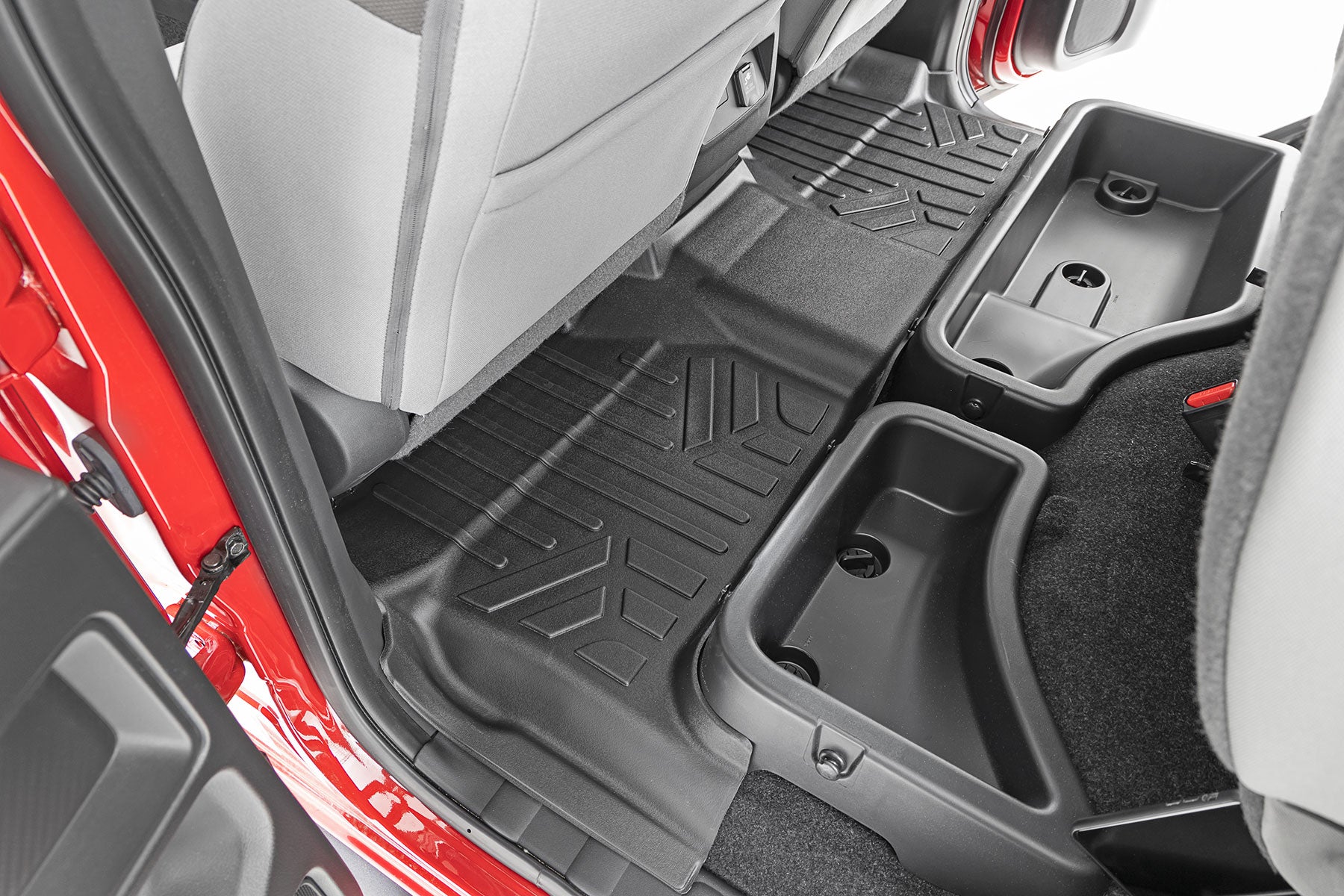 Rough Country Floor Mats | FR & RR | Crew Cab | Nissan Frontier 2WD/4WD (22-23)