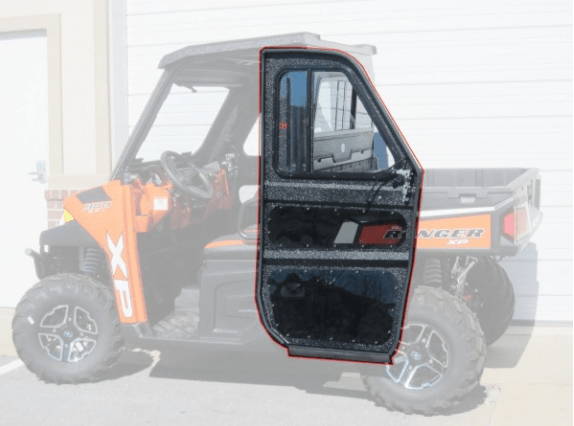 Full Steel Doors By Armor Tech for Polaris Ranger 570/500 (Mid - Size) - Offroad Armor