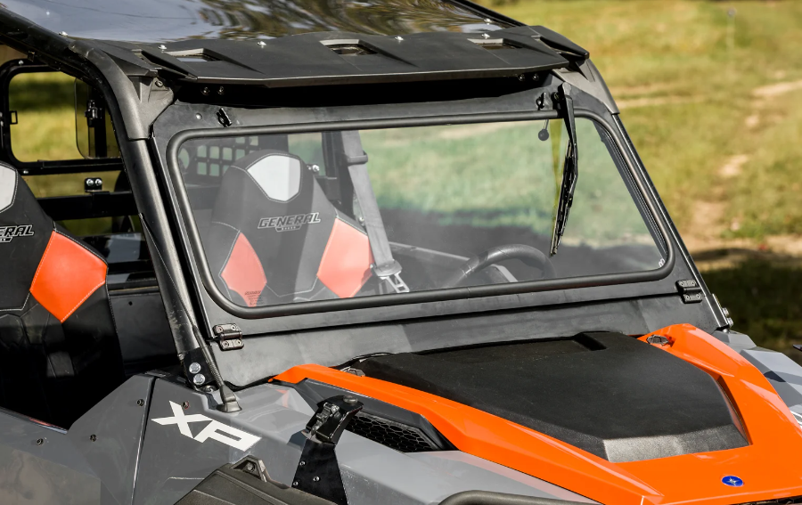 Polaris General Flip Down Glass Windshield