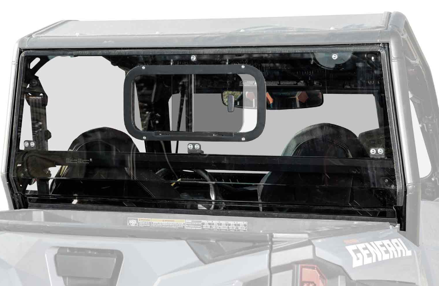 Polaris General XP 1000 Sliding Rear Windshield