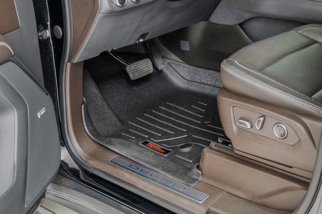Rough Country Floor Mats | FR & RR | FR/RR Bucket | Chevy/GMC Tahoe/Yukon (21-23)