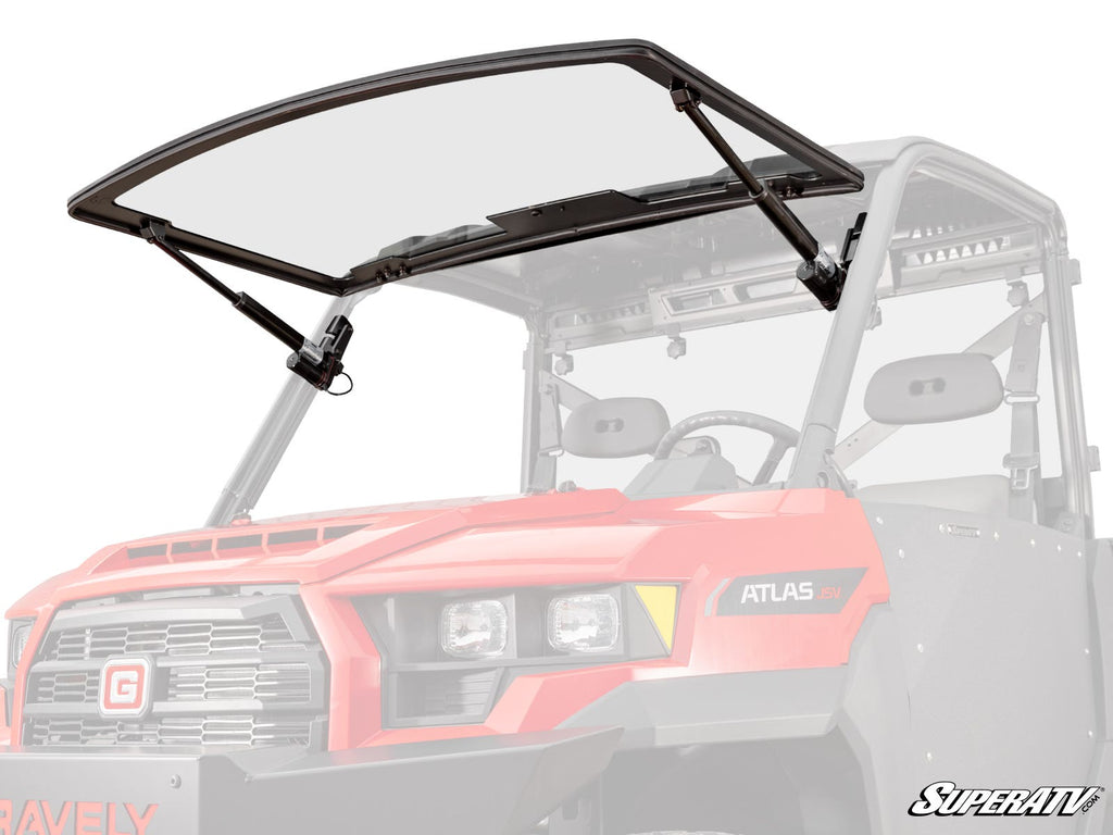 Gravely Atlas JSV MaxDrive Power Flip Glass Windshield - Offroad Armor