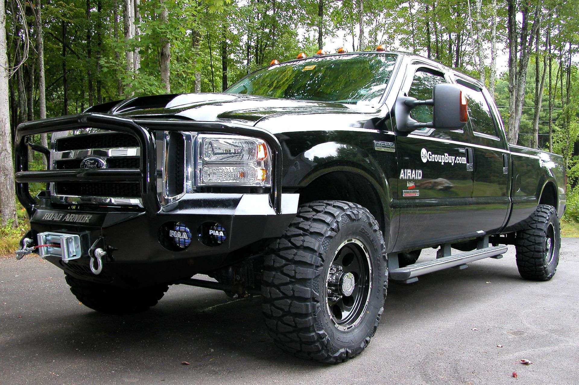 1999-2004 Ford F-250 Stealth Front Winch Bumper Lonestar Guard - Texture Black Warn M12000, Smittybilt Xrc