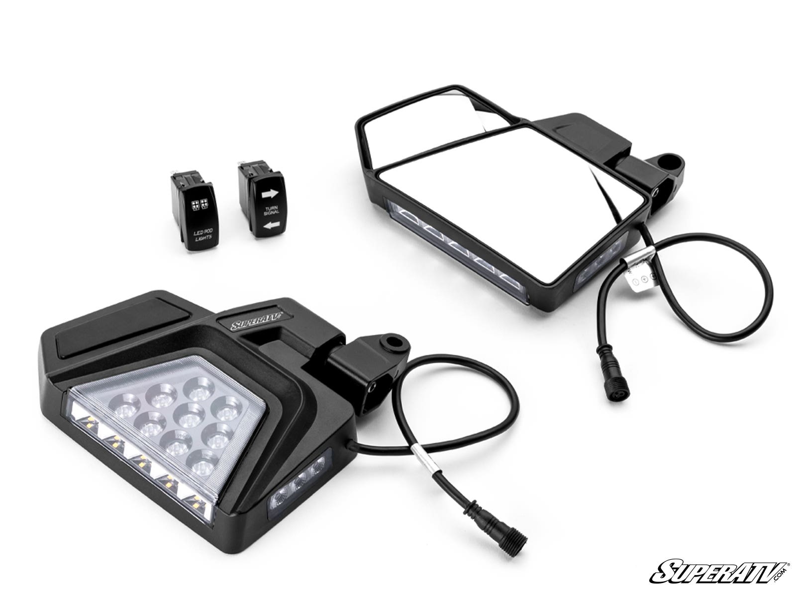 Honda Dual Section LED Side - View Mirrors - Offroad Armor