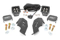 Rough Country LED Light | Cage Mount | 2" Black Pair | White DRL | Honda Talon (19-21)