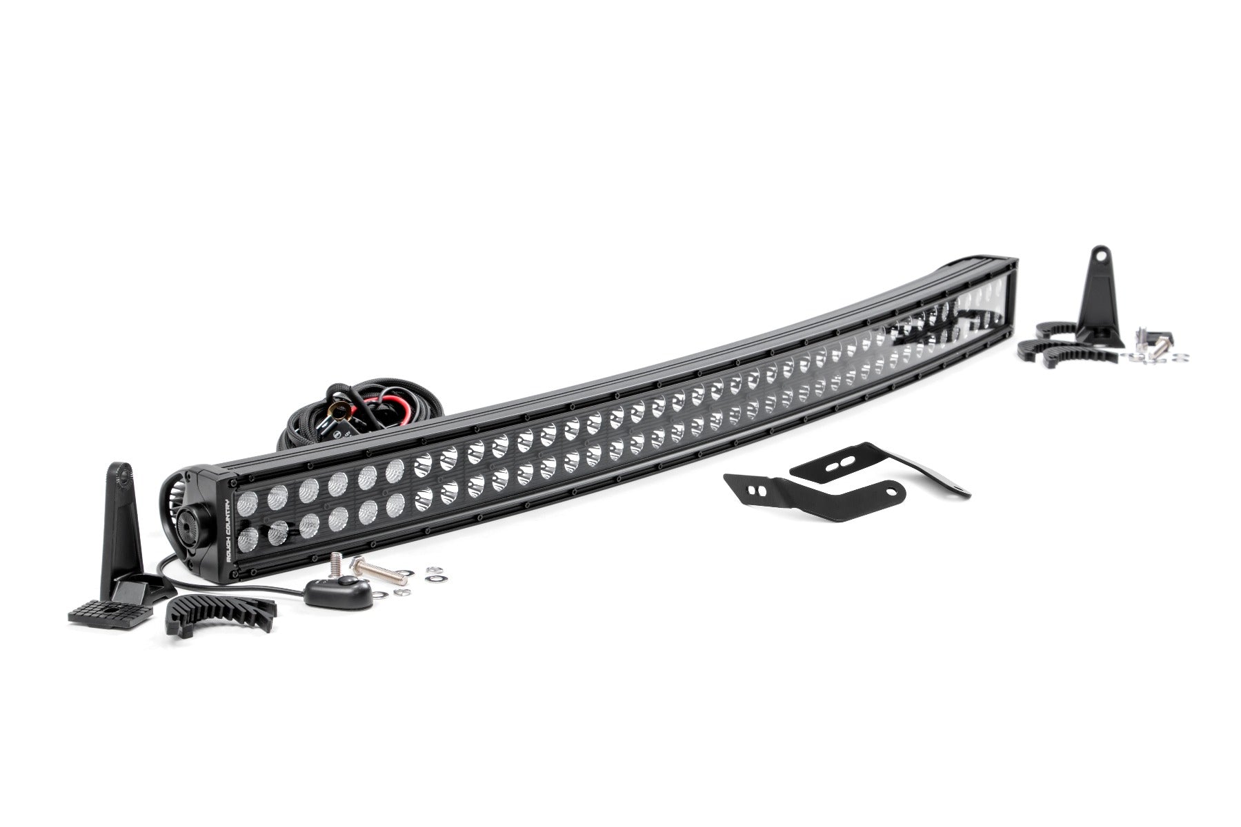 Rough Country LED Light | Front Mount | 40" Black Dual Row | Honda Talon (19-21)/Talon 1000R (19-22)