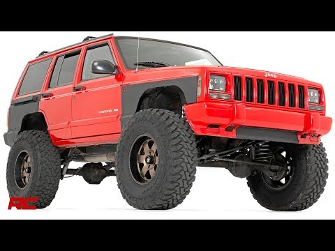 Rough Country Fender & Quarter Panel Armor | Front | Combo | Jeep Cherokee XJ (84-96)
