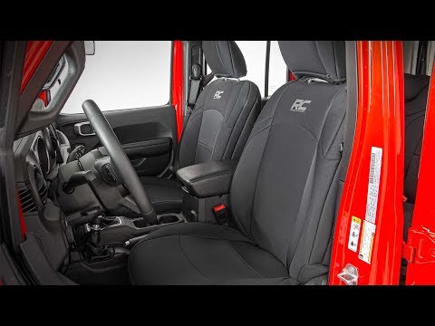 Rough Country Seat Covers | Front and Rear | Jeep Wrangler JL 4WD (2018-2023)