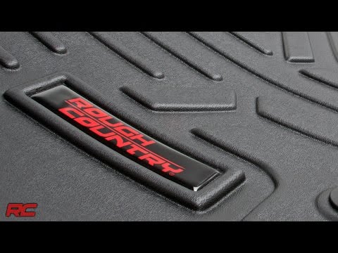 Rough Country Floor Mats | FR & RR | OV Hump | Ext Cb | Chevy/GMC 1500/2500HD/3500HD 2WD/4WD