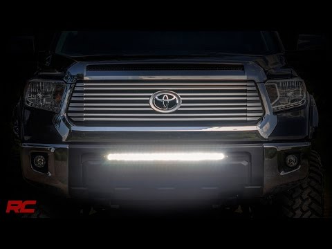 Rough Country LED Light | Bumper Mnt | 30" Black Single Row | Toyota Tundra (14-21)