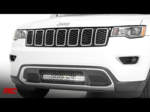 Rough Country Jeep 20in LED Bumper Kit | Black Series w/ Cool White DRL (11-20 WK2 Grand Cherokee)