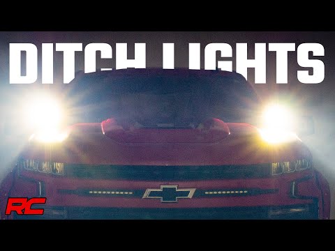 Rough Country LED Light | Ditch Mount |  3" OSRAM | Wide | Chevy Silverado 1500 (19-23)