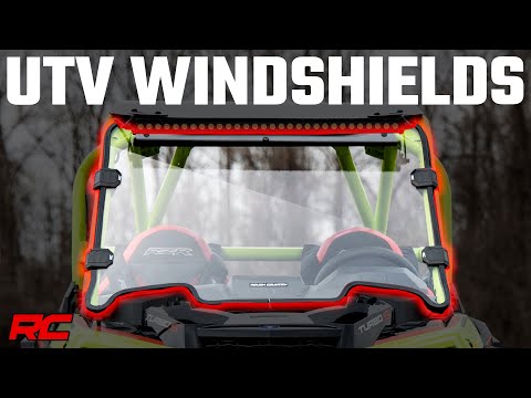 Rough Country Vented Full Windshield | Scratch Resistant | Polaris General (16-22)/General 4 (17-22)