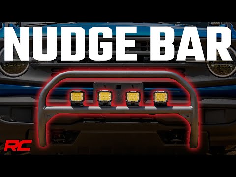 Rough Country Nudge Bar | 20 Inch Black Single Row LED | Ford Bronco 4WD (21-23)