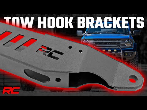 Rough Country Tow Hook Brackets | Ford Bronco 4WD (2021-2023)