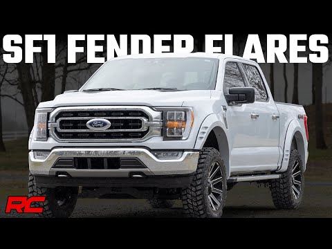 Rough Country SF1 Fender Flares | Ford F-150 2WD/4WD (2021-2023) (Painted White)