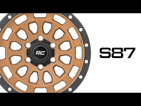 Rough Country 87 Series Wheel | Simulated Beadlock | Bronze/Black | 17x8.5 | 5x4.5 | +0mm