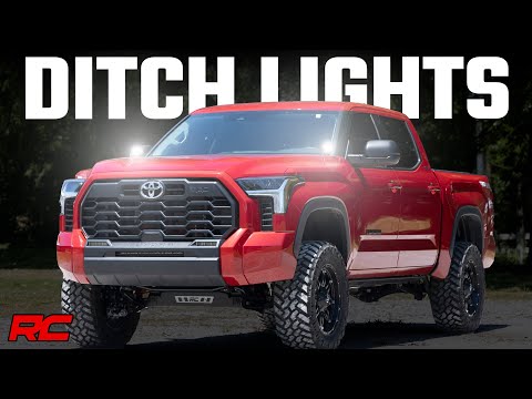 Rough Country LED Light | Ditch Mount |  3" OSRAM | Wide | Toyota Tundra (22-23)