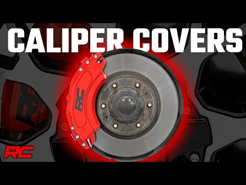 Rough Country Caliper Cover | Red | Jeep Wrangler JK  (2007-2018)