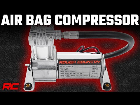 Rough Country Onboard Air Bag Compressor Kit w/Gauge