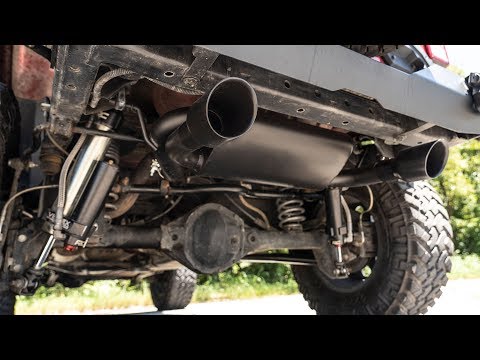 Rough Country Performance Exhaust | Dual Outlet | Jeep Wrangler JK  (2007-2018)