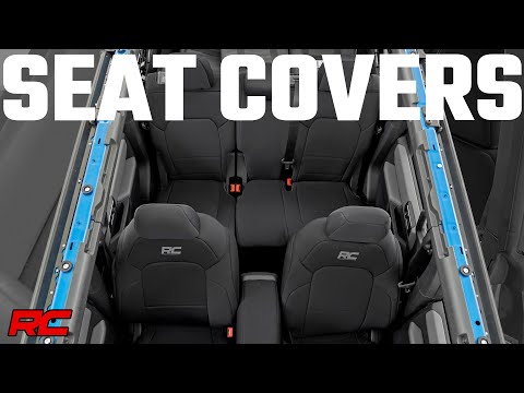 Rough Country Seat Covers | Bucket Seats | FR & RR | Ford Bronco 4WD (2021-2023)