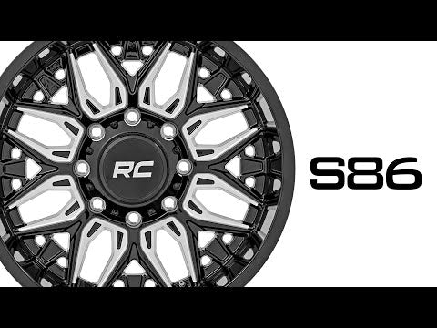 Rough Country 86 Series Wheel | One-Piece | Gloss Black | 20x10 | 8x180 | -19mm