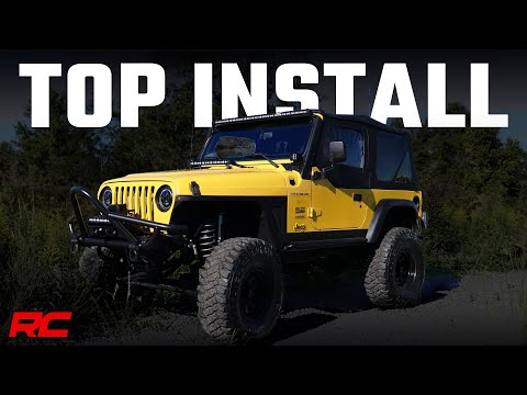 Rough Country Soft Top | Replacement | Spice | Half Doors | Jeep Wrangler TJ (97-06)
