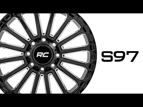 Rough Country 97 Series Wheel | One-Piece | Gloss Black | 22x10 | 6x5.5 | -25mm
