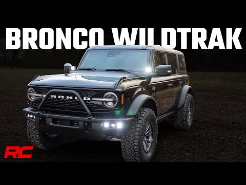Rough Country Rear Bumper | Black Series LED | 6" Pair | Slim Line | | Ford Bronco (21-23)
