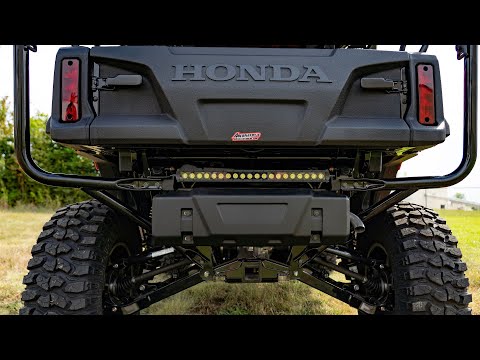 Rough Country LED Light | Under Bed Mount | 20" Black Single Row | Honda Pioneer 1000 (16-22)