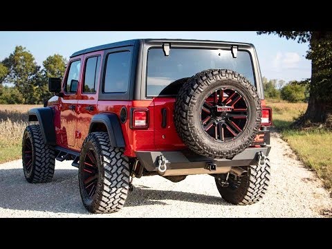 Rough Country Rear Bumper | Trail | Tire Carrier | Jeep Wrangler 4xe (21-23)/Wrangler JL (18-23)