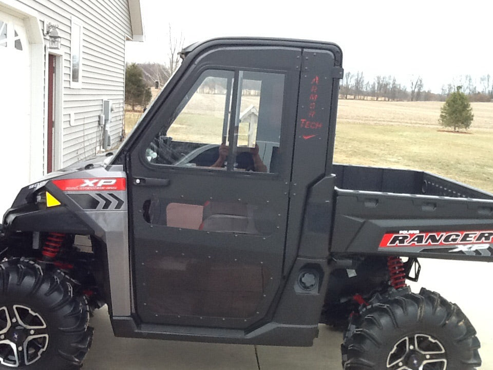 Full Steel Doors By Armor Tech for 2013-19 Polaris Ranger 900/1000/XP/DIESEL & 570 Full Size '15-16