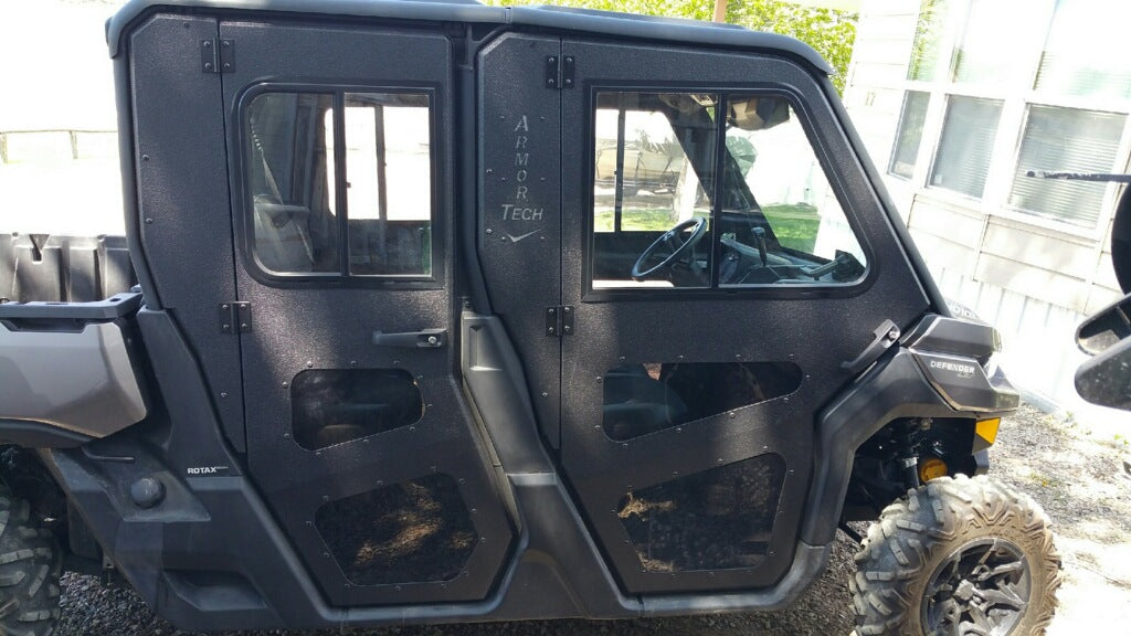 Armor Tech Full Steel Doors W/ Sliding Windows For Can-Am Defender Max